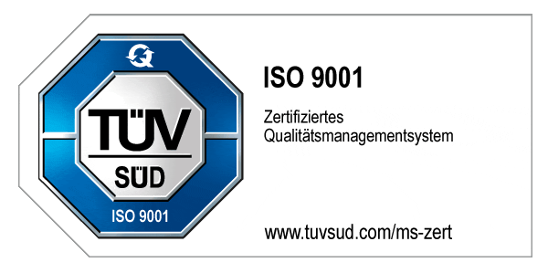 TÜV SÜD Prüfzeichen Cloud and Heat Technologies Zertifizierung ISO 9001